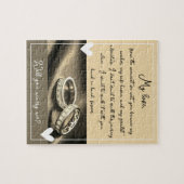 Golden Rings Heiratsvorschlag wird Sie mir heirate Puzzle (Horizontal)