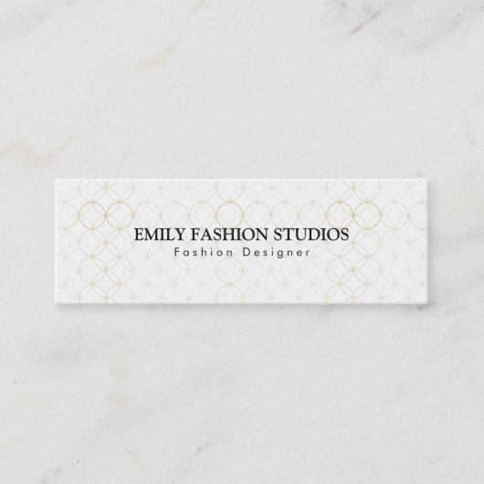 Golden Rings Mini Visitenkarte (Vorderseite)