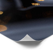 Golden Ripple Flow Poster (Ecke)