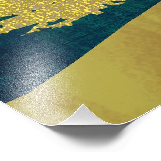 Golden River Fotodruck (Ecke)