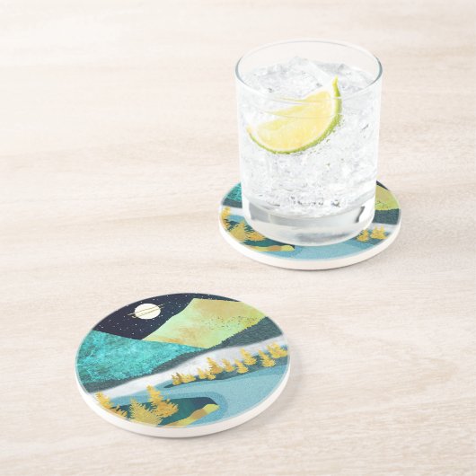 Golden River Getränkeuntersetzer (Seite)