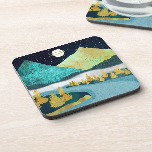 Golden River Getränkeuntersetzer (Linke Seite)