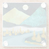 Golden River Glasuntersetzer (Rückseite)