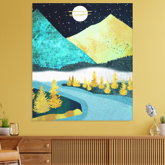 Golden River Leinwanddruck (Insitu (Wohnzimmer))