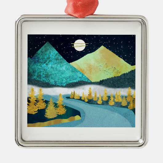 Golden River Ornament Aus Metall (Vorne)