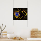 Golden "Rock of the Marne" 10th Mountain Division Poster (Küche)