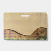 Golden Rolling Hills Name Tag Ausweis (Rückseite)