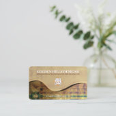 Golden Rolling Hills (Pack 100) Business Terminkarte (Stehend Vorderseite)