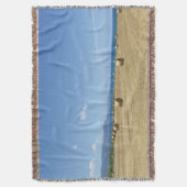Golden Rolls of Hay and Deep Blue Sea Design Decke (Vorderseite Vertikal)