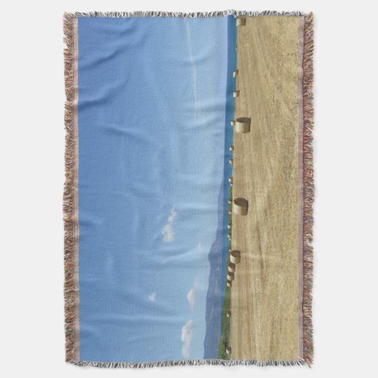 Golden Rolls of Hay and Deep Blue Sea Design Decke (Vorderseite Vertikal)