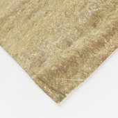 Golden Rolls of Hay and Deep Blue Sea Design Fleecedecke (Ecke)