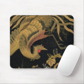 Golden Rooster Bird Japanisch Klassische Antike Mousepad (Mit Mouse)