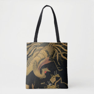 Golden Rooster Bird Japanisch Klassische Antike Tasche