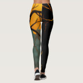 Golden Roots and Twilight Tree Leggings (Rückseite)