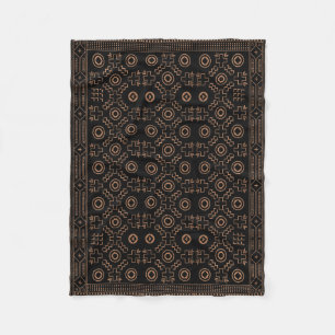 Golden Roots: Marokkanisches Schwarz & Stamm Elega Fleecedecke