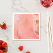 Golden Rosa Pfirsichfarben Elegante Serviette (Beispiel)