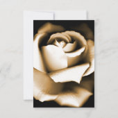 Golden Rose Bridal Dusche Einladung (Rückseite)