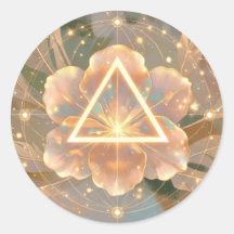 Golden Rose Delta 7 | Heilige Geometrie Aufkleber