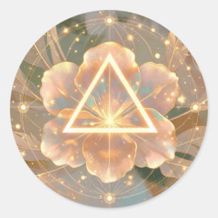 Golden Rose Delta 7 Heilige Geometrie Aufkleber