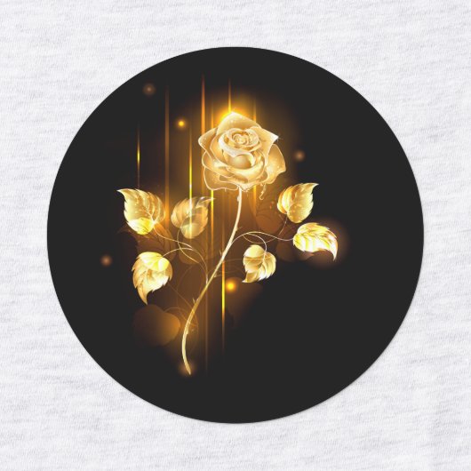 Golden rose ( gold rose ) etiketten (Design 1)