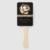 Golden Rose Hand Fan Fächer (Vorderseite)