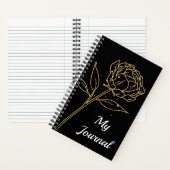 Golden Rose Journal Notebook Notizblock (Innen)