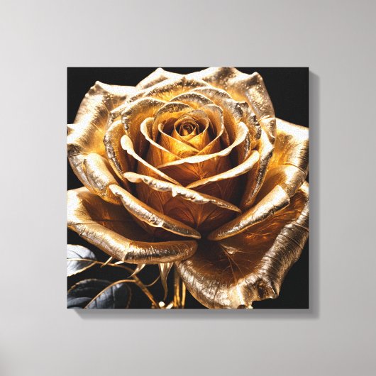 Golden Rose Leinwanddruck (Vorderseite)