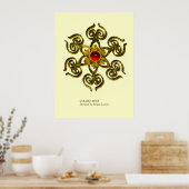 GOLDEN ROSE RUBY POSTER (Küche)