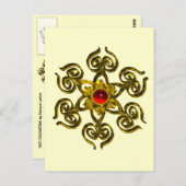GOLDEN ROSE RUBY POSTKARTE (Vorne/Hinten)