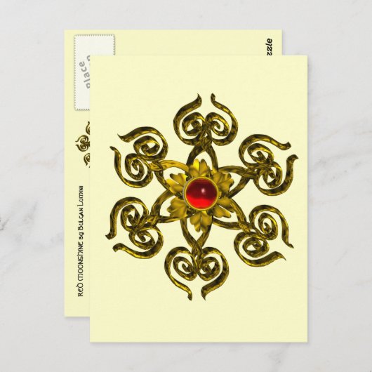 GOLDEN ROSE RUBY POSTKARTE (Vorne/Hinten)