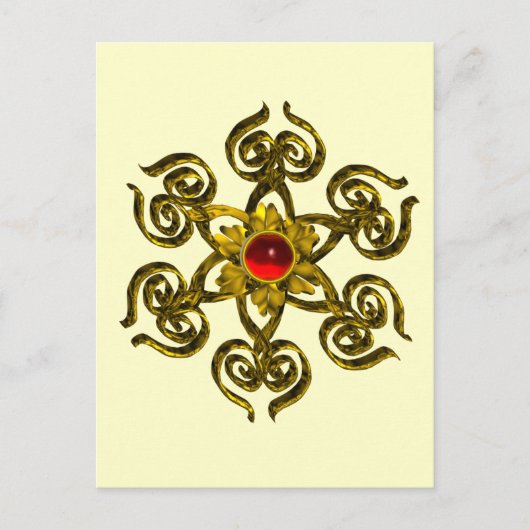 GOLDEN ROSE RUBY POSTKARTE (Vorderseite)