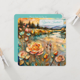 Golden Rose Tal Sunrise Bridal II Einladung