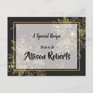 Golden Roses Brautparty-Rezept Postkarte