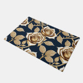 Golden Roses With A Metallic Finish Fußmatte (Schrägansicht)