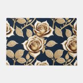 Golden Roses With A Metallic Finish Fußmatte (Vorderseite)