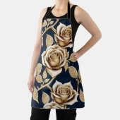 Golden Roses With A Metallic Finish Schürze (InSitu)