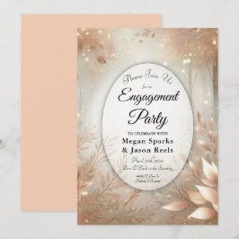 Golden Rosewood Verzauberte Forest Engagement Part Einladung