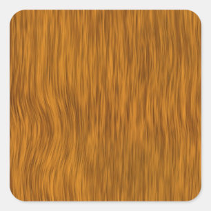 Golden Rough Holzstruktur Hintergrund Quadratischer Aufkleber