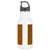 Golden Rough Holzstruktur Hintergrund Trinkflasche (Rückseite)