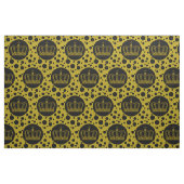 Golden Royal Crown & Dots + Ihr Backgr. Ideen Stoff (Fat Quarter (45,7 x 55,9 cm))