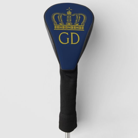 Golden Royal Crown I + Ihr Backgr. Ideen Golf Headcover (Vorderseite)