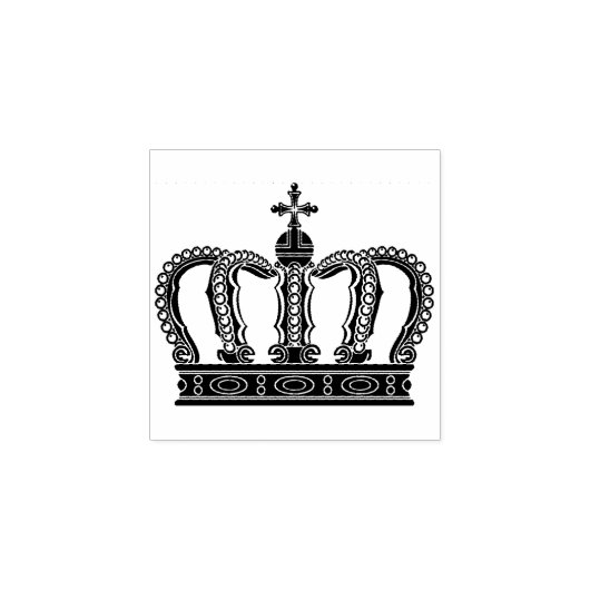 Golden Royal Crown I + Ihr Backgr. Ideen Gummistempel (Prägung)