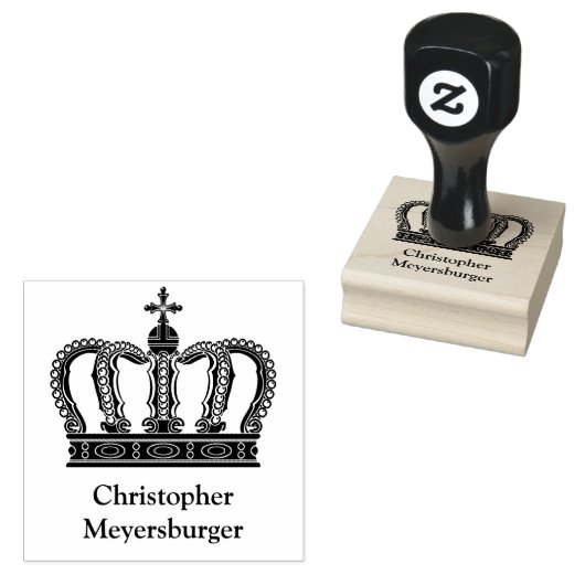 Golden Royal Crown I + Ihr Backgr. Ideen Gummistempel (Stempel)