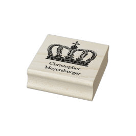 Golden Royal Crown I + Ihr Backgr. Ideen Gummistempel