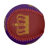 Golden Royal Crown + Ihr Backgr. Ideen Baseball (Vorderseite Links)