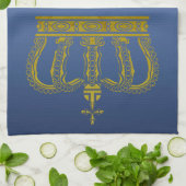 Golden Royal Crown + Ihr Backgr. Ideen Handtuch (Gefaltet)