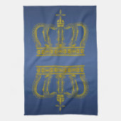 Golden Royal Crown + Ihr Backgr. Ideen Handtuch (Vertikal)