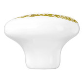 Golden Royal Crown + Ihr Backgr. Ideen Keramikknauf (Seitenansicht)