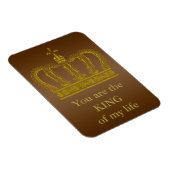 Golden Royal Crown + Ihr Backgr. Ideen Magnet (Rechte Seite)