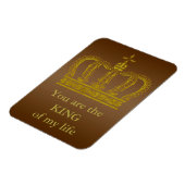 Golden Royal Crown + Ihr Backgr. Ideen Magnet (Linke Seite)